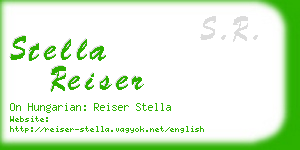 stella reiser business card